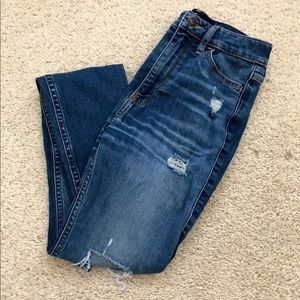 High Waisted Ripped Jeans